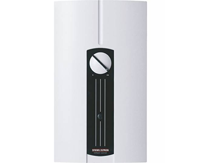 STIEBEL ELTRON hydraulischer Kompakt-Durchlauferhitzer DHF 13 C für die Küche, 13 kW, Starkstromanschluss 400 V, Übertischmontage, 74301