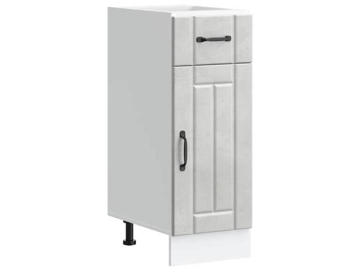 Armoire de cuisine Lucca gris béton bois ingénierie 853701