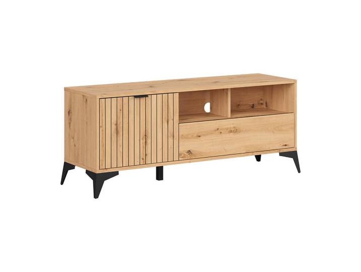 Petits-meubles Tv-Möbel Mao Holz, Braun, Holzwerkstoff, 1 Schubladen, 135x56x41 cm, Wohnzimmer, TV Möbel, TV-Zubehör
