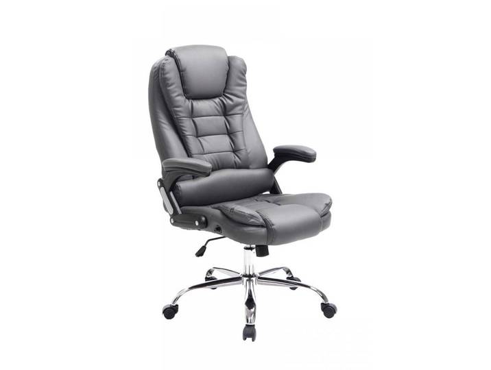 CLP Chefsessel Lederlook grau, Grau, Metall, 69.5x113x78 cm, Büromöbel, Bürostühle, Chefsessel