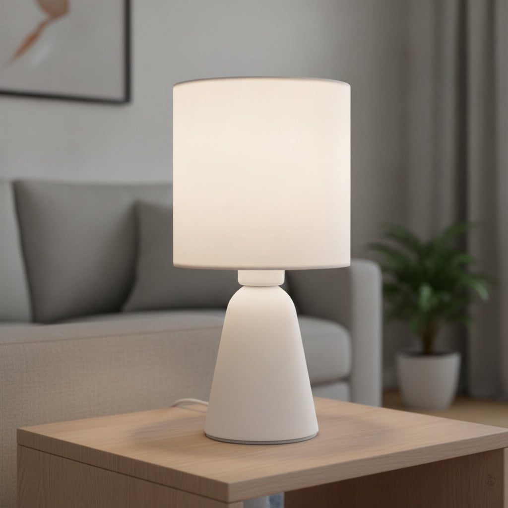 Lyora Tafellamp Zero grijs met zwarte kap