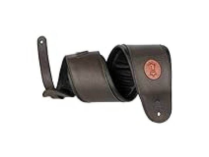 Levy's PMS44T03-BLK Sangle de Guitare 3 Tooled Suede Guitar Strap - Paisley Design Black