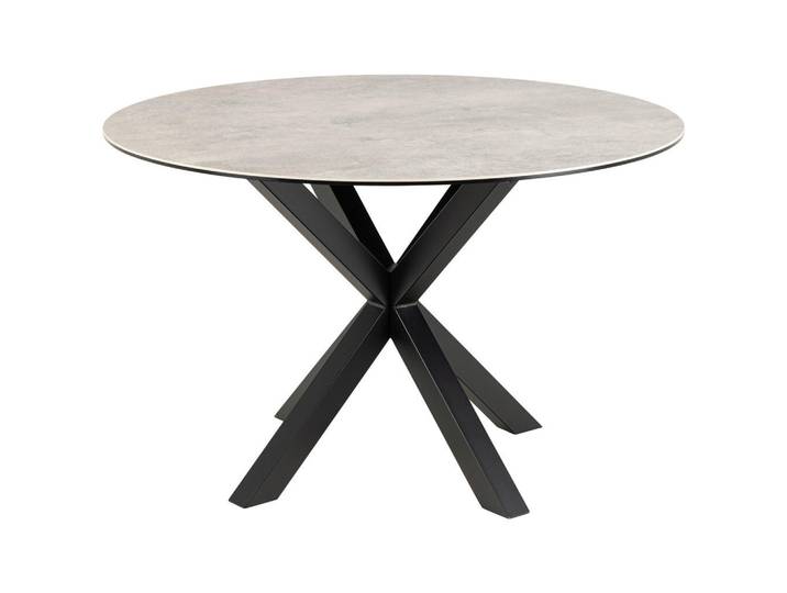 Mid.you Esstisch, Grau, Keramik, rund, eckig, 119x75.5x119 cm, Esszimmer, Tische, Esstische, Esstische rund