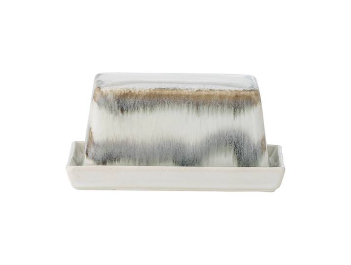 Bloomingville Boîte à beurre Paula 11,5x17,5 cm Gris