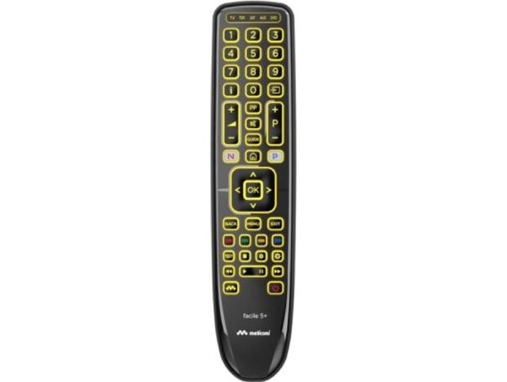 Meliconi - Télécommande Universelle Universelle 5 En 1 - Facile 5+