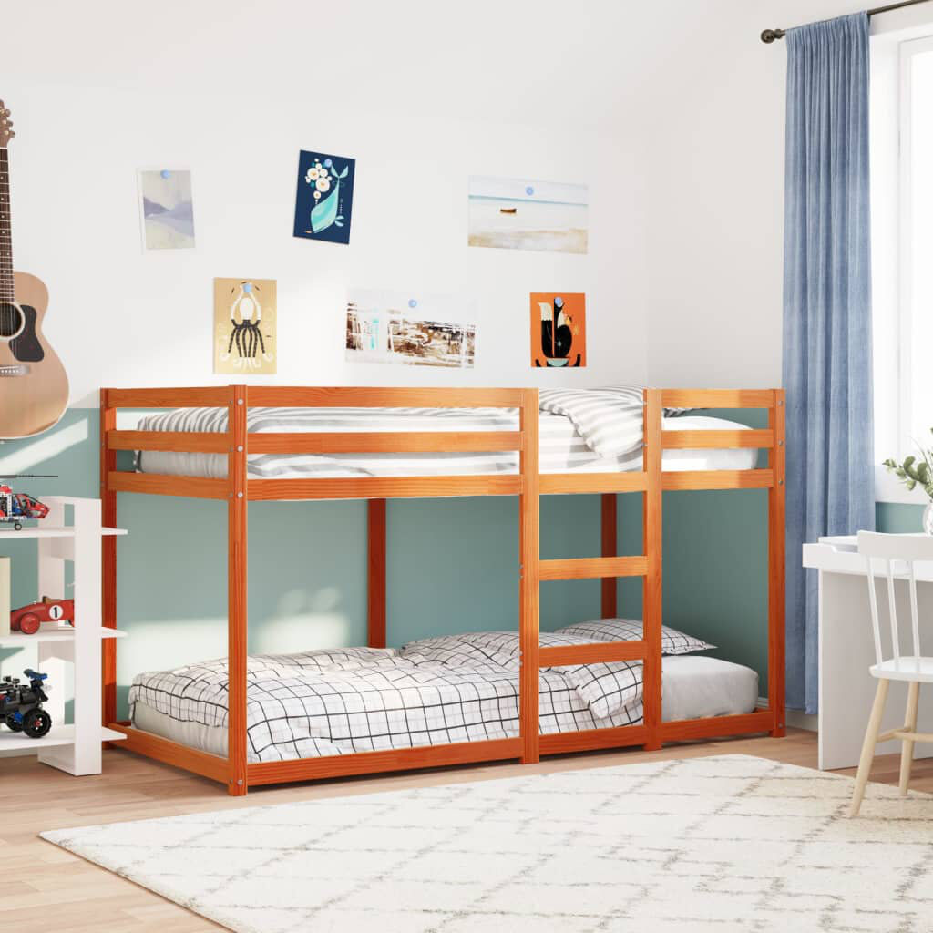 17 Stories Nihara Solid Wood Platform Bed Wax brown Single (3')