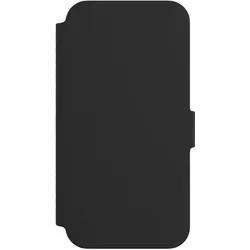 Nivocase Klapphülle für Apple iPhone 14 Handyhülle aus Kunst Leder NIVOflip schwarz (Apple iPhone 14), Smartphone Hülle, Schwarz