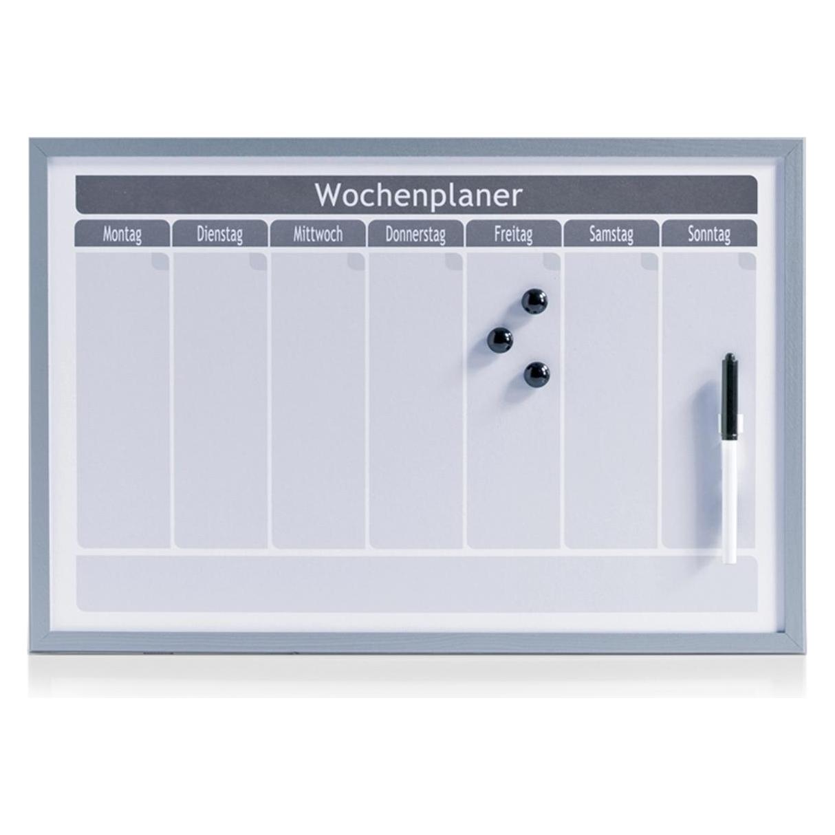 Zeller Present Wochenplaner (Magnettafel, Whiteboard, Wochenplaner, 60 x 40 cm) (11515)