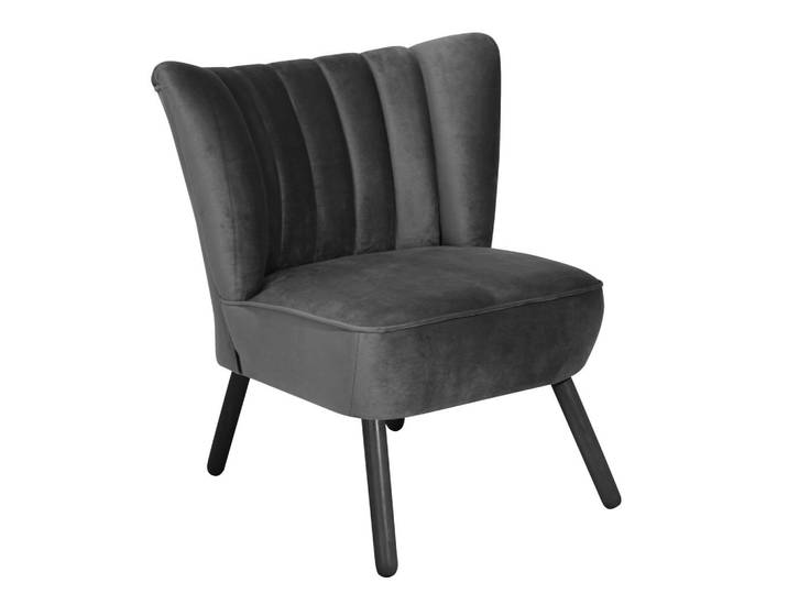 Max Winzer Sessel, Anthrazit, Schwarz, Holz, Buche, 70x80x66 cm, Goldenes M, Made in Germany, Wohnzimmer, Sessel, Sessel