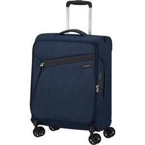 Samsonite Koffer Litebeam Spinner, blau, Weichschale, 4 Rollen, 39 Liter, 40 x 55 x 20cm