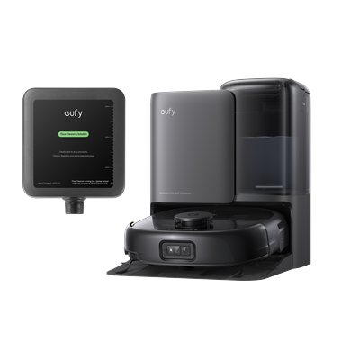 eufy Robot Vacuum Omni E25 + Cleaning Solution Black