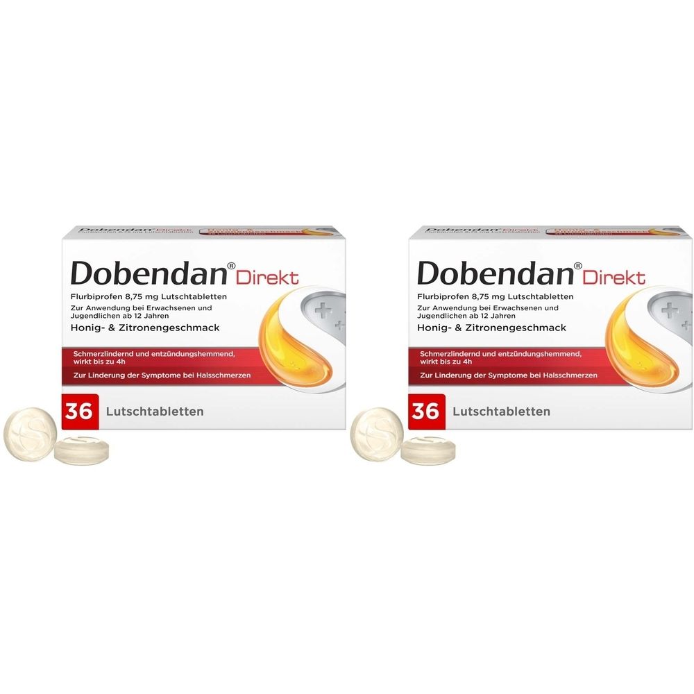 Dobendan Direkt Flurbiprofen 8,75 mg Lutschtabl. 2x 2x36 St Lutschtabletten