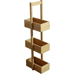 TRENDSTABIL Bambusregal mit 3 Körben, ca. 25 x 16 x 76 cm