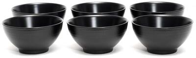 Red Vanilla "Black Rice Noodle Bowl 5.75"" 16.5oz(Set of 6)"