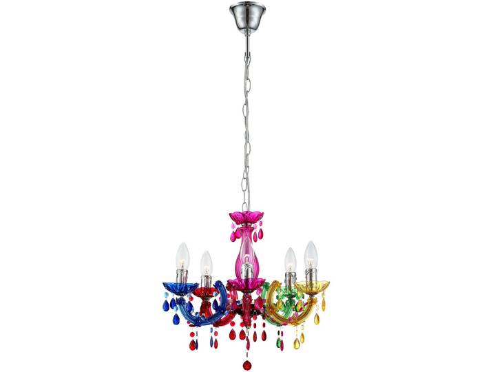 Globo Lighting Luster Metall verchromt, 5x E14