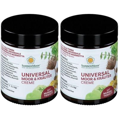 Universal Moor- u.Kräutercreme m.Murmeltierfett 2x 2x140 g Creme