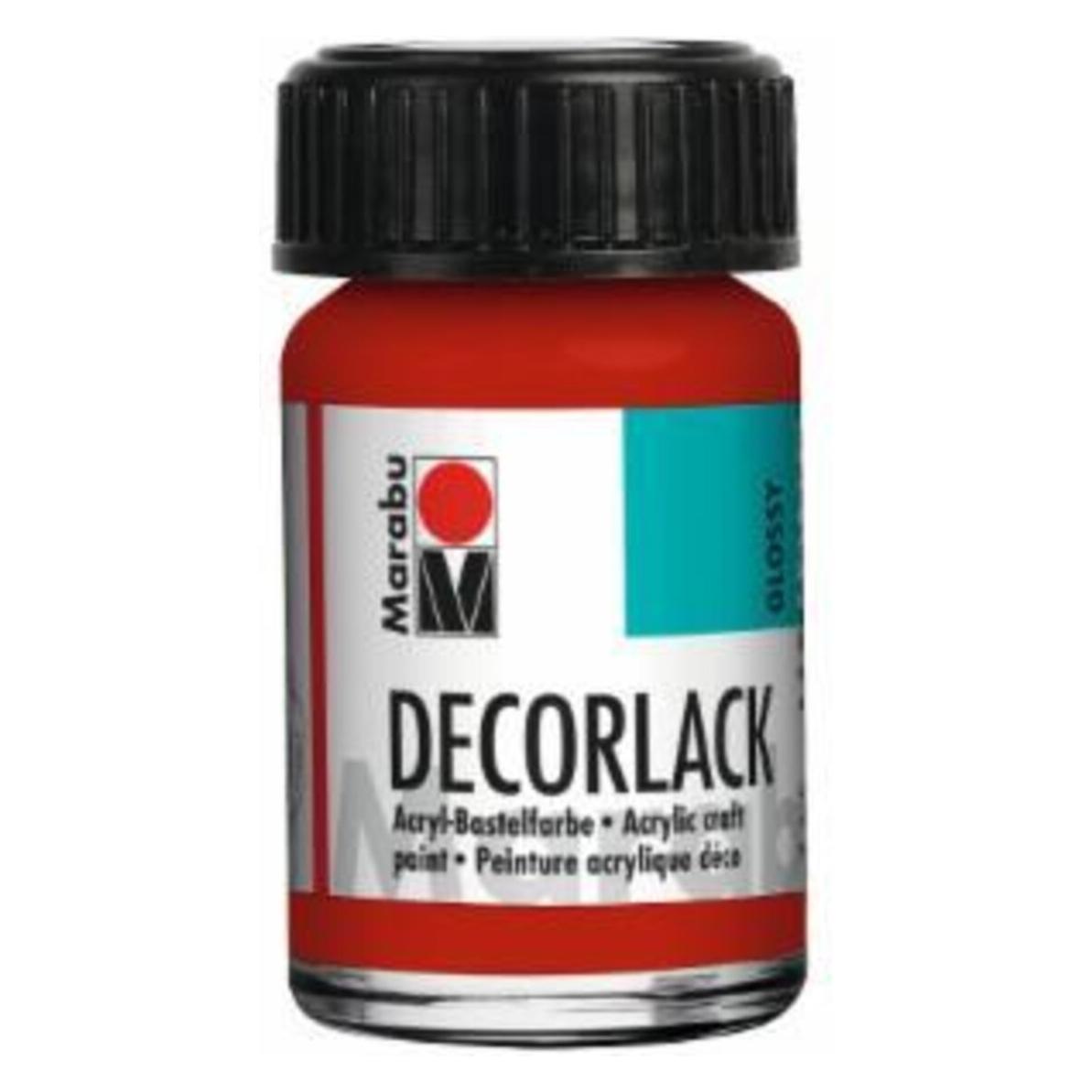 Marabu Acryllack "Decorlack", kirschrot, 15 ml, im Glas (15 ml) (11300039031)