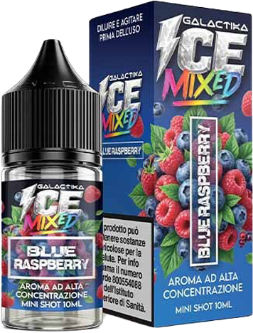 Galactika Blue Raspberry Ice Mixed Aroma Mini Shot 10ml Lampone Mirtillo Ghiaccio