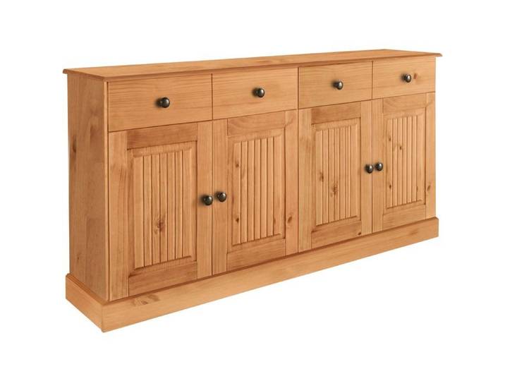 Mille - Buffet Avec 4 Portes Et 2 Tiroirs En Pin Naturel