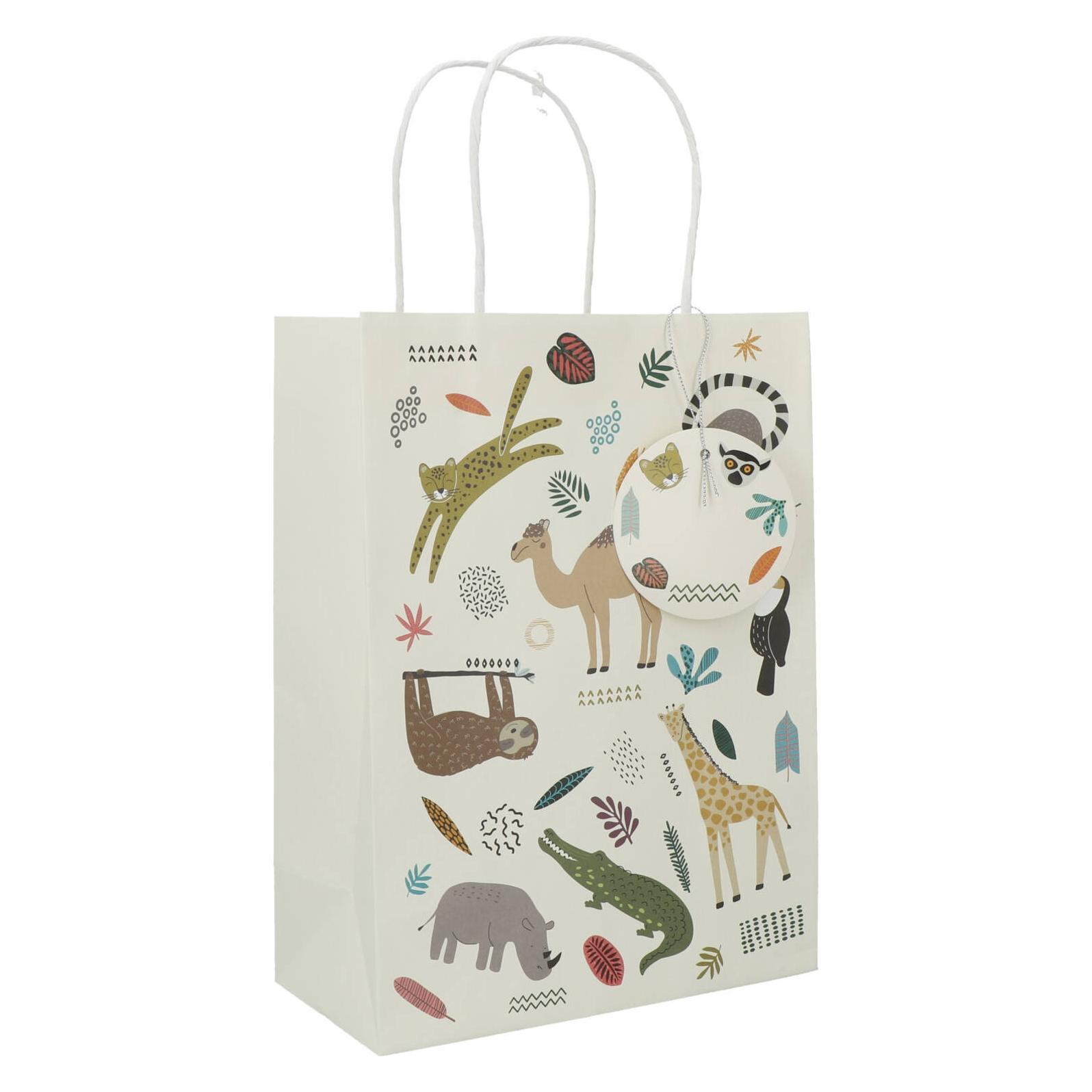 Folat Wildtier-Handout-Taschen, 6St. (6 Stk.) (68317)