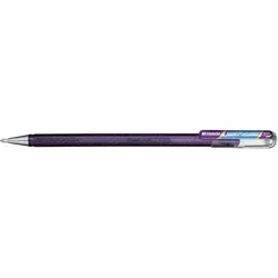 Pentel, Schreibstifte, Hybrid Dual Metallic Gelstift mit Kappe, feine Spitze, Blau, Metallic, Violett, 1 Stück (12x)
