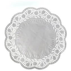 Deko-Tortenspitze (PAP) rund weiß Ø32cm