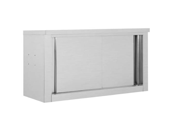GBCDSWBR Wandhängeschrank Schiebetüren Gastro Schrank Edelstahl 90x40x50 Robust & langlebig, Ideal für Gastronomie, Hygiene-Design, Platzsparend