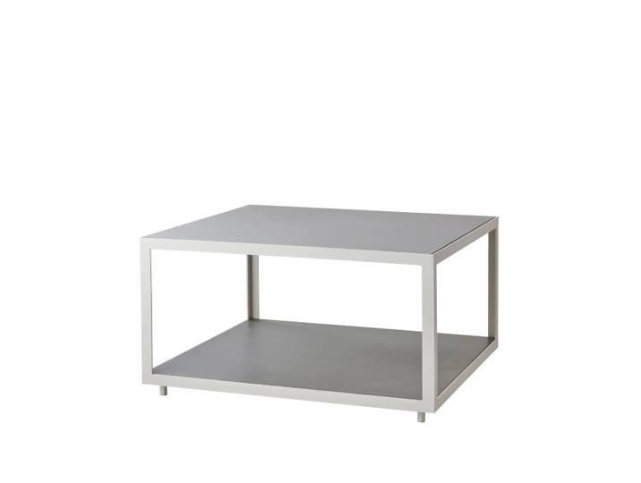 Cane-line Table basse Level céramique 79x79 cm Light grey-White