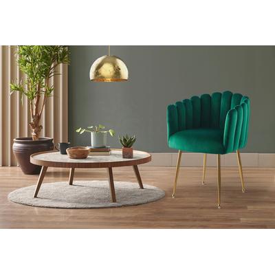 Esszimmerstuhl KAYOOM "Stuhl Mucha, dekorativer Luxus-Stuhl", grün, B:59cm H:85cm T:56cm, Polyester, Stühle, Esszimmerstuhl, samtweicher Bezug, attraktiv, in edlen Farben erhältlich