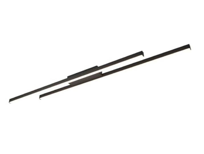 RL LIVE YOUR LIGHT LED-plafondlamp - 110 x 8,5 cm - 2 lampen - zwart - metaal