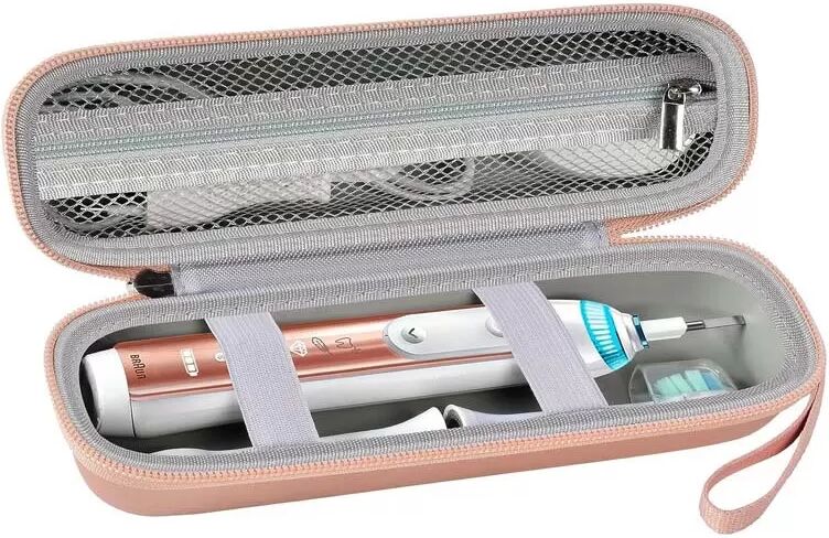 INF Étui de voyage en nylon pour brosse à dents électrique Beige
