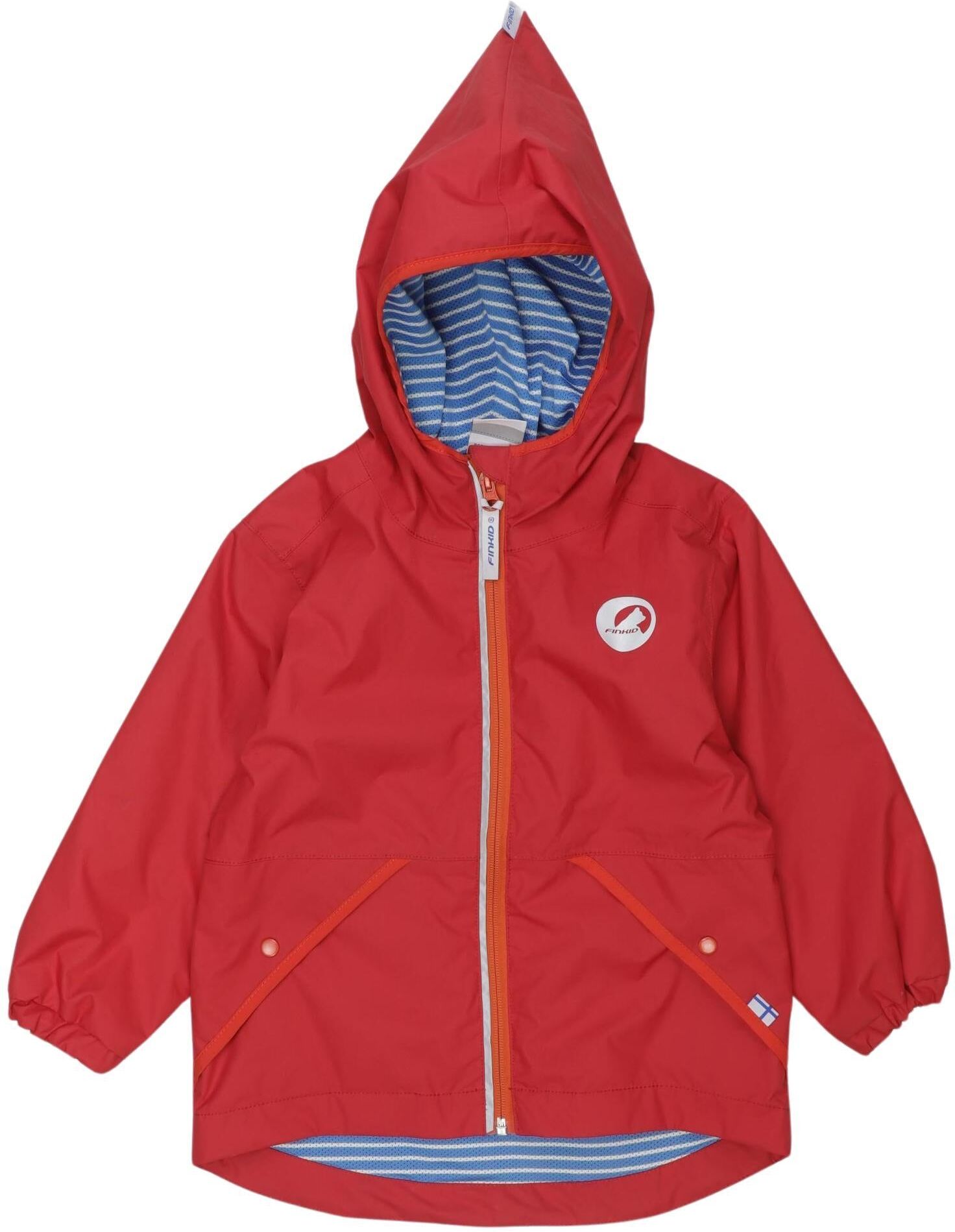 Finkid Mädchen Jacke oder Mantel, Rot, Gr. EU 98, Synthetik - Second Hand