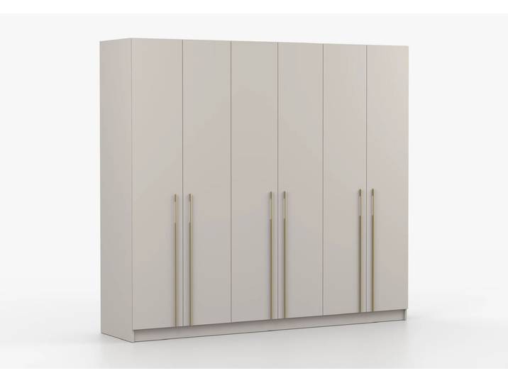 Drehtürenschrank ROSA II 6D 230 cm Kaschmir Kaschmir Gold