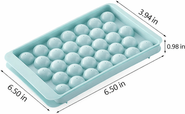 Uplifted Trends Large Ice Ball Mold Tray Whiskey Ice Ball Maker For Drinks And Cocktails blue
