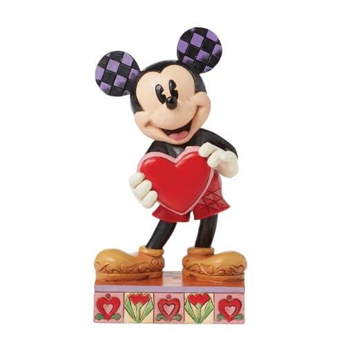Disney Traditions A Love Note Mickey With Heart beeldje