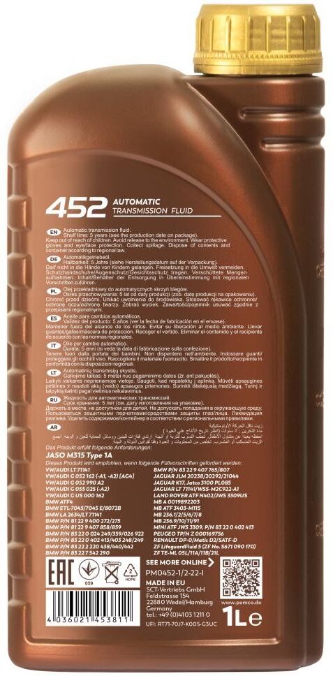 PEMCO PM0452-1 Automatic transmission fluid