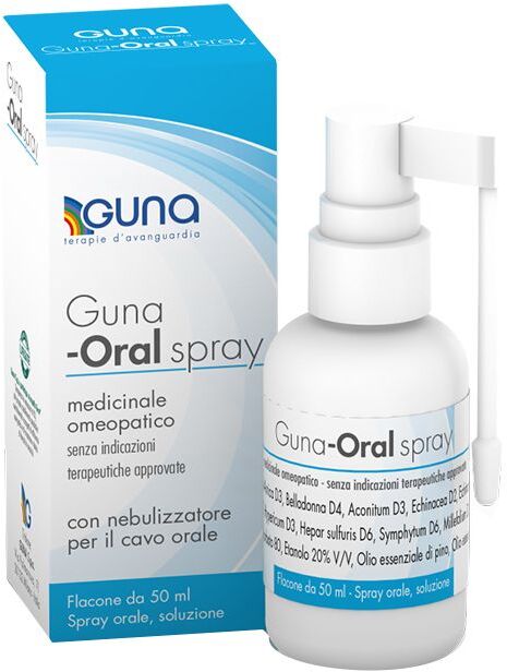 GUNA SpA Guna Oral-Spray Spray Nasale 50ml - Medicinale Omeopatico per Infiammazioni del Cavo Orale