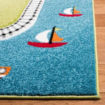 SAFAVIEH Carousel Kids Koika Neighborhood Road Rug