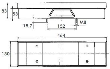 PROPLAST 40207813 Rear light