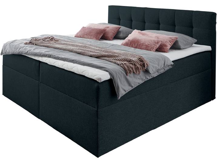 Boxbett HOME AFFAIRE, grau (dunkelgrau), B:182cm L:210cm, Komplettbetten