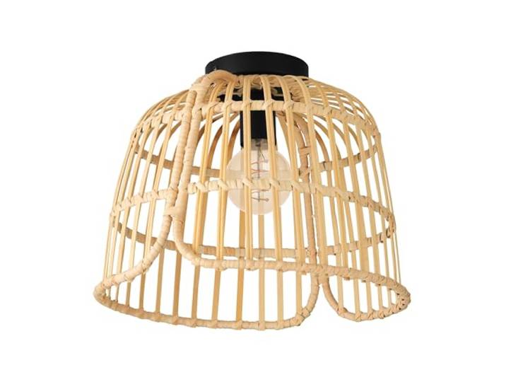 EGLO Deckenlampe Glyneath, natürliche Deckenleuchte im Boho Style