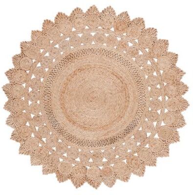 SAFAVIEH Natural Fiber Ninel French Country Round Jute Rug