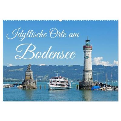 Idyllische Orte am Bodensee (Wandkalender 2027 DIN A2 quer), CALVENDO Monatskalender
