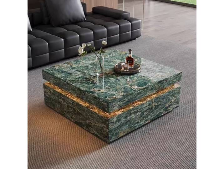 Design italien Table basse Unique plancher relié organisateur Table basse clair minimaliste Mesa Centro Salon meubles de maison