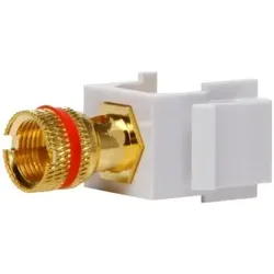 Kopp 982400007 Keystonemodul - Bananenstecker Verbinder, Farbe: vergoldet, rot