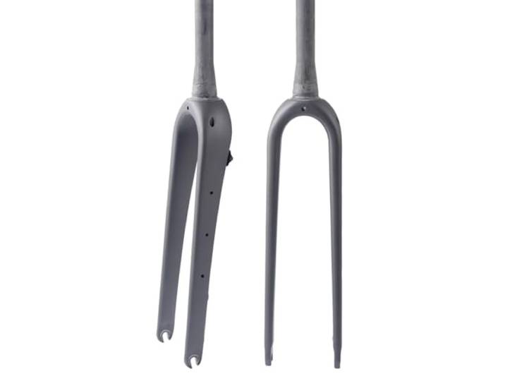 HZXQCVB Gravel Kohlefaser Rennrad-Starre Gabel 700C 1-1/8'' Gerades/konisches Rohr Fahrrad-Vorderradgabel Scheibenbremse 9X100 Mm Schnellspanner Fahrrad-Starre Gabel(Matt Black-Tapered)