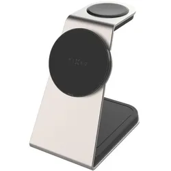 Fixed MagPowerstation Alu 2 (30 W), Wireless Charger, Weiss