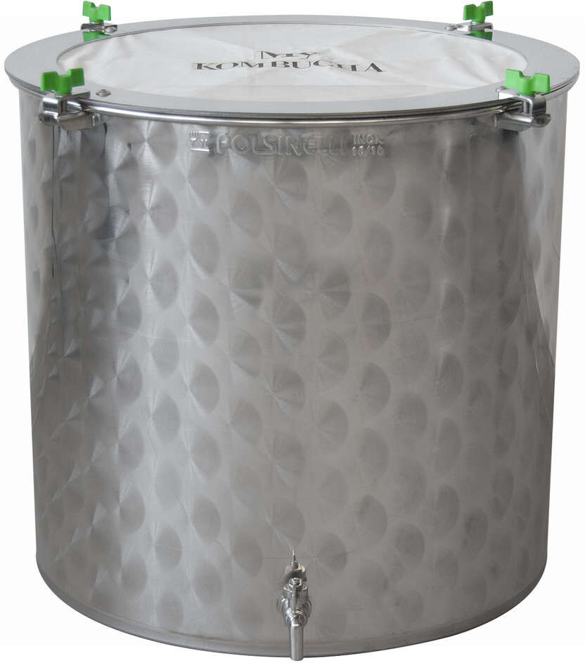 Polsinelli Troll - Fermentatore inox per Kombucha basso 100 L