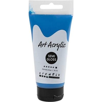Creativ Company Acrylfarbe, Mattglänzend, Deckend, Primärblau, 75 ml/ 1 Fl.