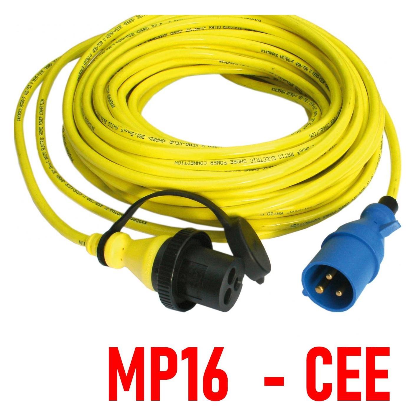 Victron Energy Shore Power Cord 25m, 32A - (CEE-MP16) (SHP306002500)